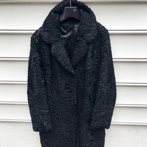 Karakul  Lamb Fur Coat worn once